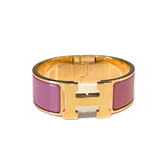 02_IHRSCHMUCK_Hermès Clic H Armreif, Farbe alt Rose, Rosefarben Gold, Größe 2,00cm