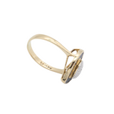 Damenring mit blauen Saphiren und Brillanten in Herzform