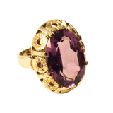 585er Gelbgoldring mit Amethyst