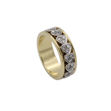 Wunderschöner Wempe Drehring/Memoryring in Weiß- und Gelbgold mit Brillanten