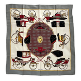 Hermès Seidentuch Carré 90x90 Les Voitures a transformation