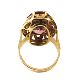 585er Gelbgoldring mit Amethyst