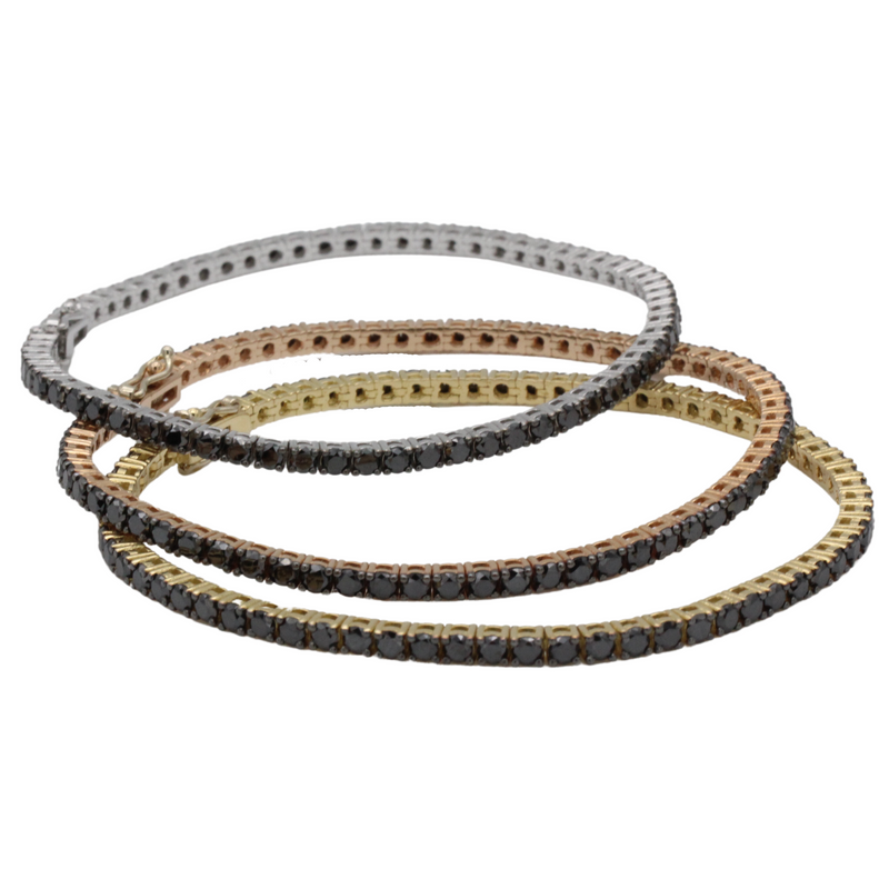 03_IHRSCHMUCK_Armband 67 Schwarze Diamanten_750er Rosegold_ca. 4,2ct. 