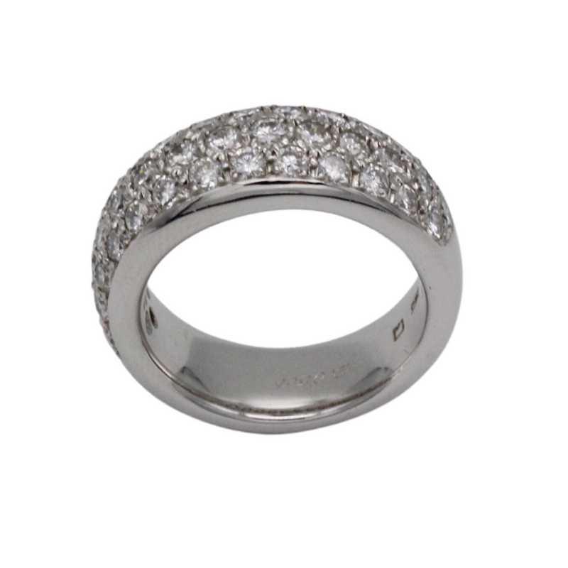 01_IHRSCHMUCK_Bandring, 585er Weißgold mit Brillanten