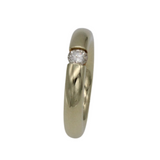 02_Spannring, Verlobungsring, 585 Gelbgold mit einem 0,25 ct. Brillant