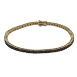 01_IHRSCHMUCK_Armband 67 Schwarze Diamanten_750er Gelbgold_ca. 4,2ct. 