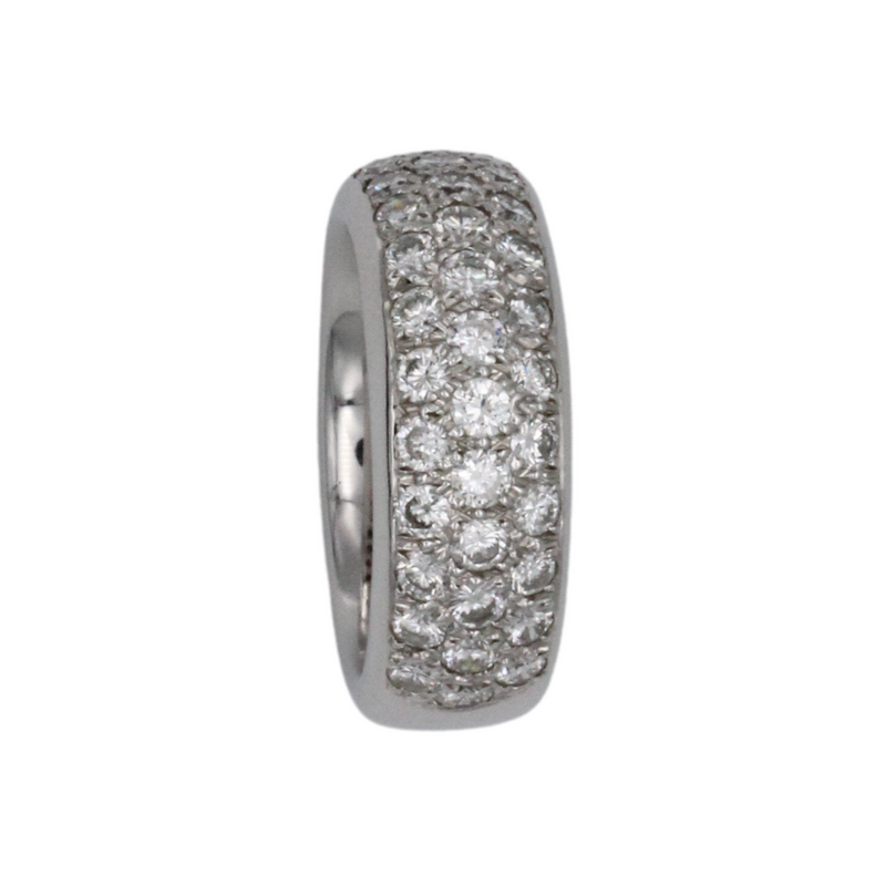 03_IHRSCHMUCK_Bandring, 585er Weißgold mit Brillanten