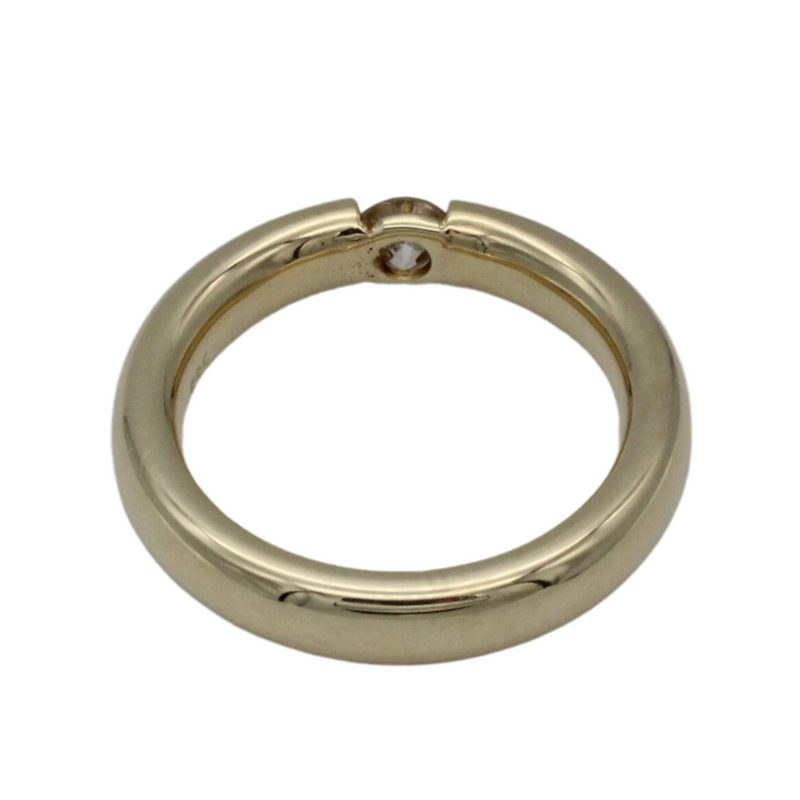 Spannring, Verlobungsring, 585 Gelbgold mit einem 0,25 ct. Brillanten