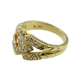 03_IhrSchmuck-funkelnder Diamantring-750er Gelbgold-Ca 0,30 ct. Diamanten-wesselton