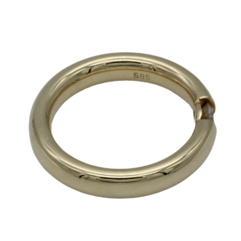 Spannring, Verlobungsring, 585 Gelbgold mit einem 0,25 ct. Brillanten