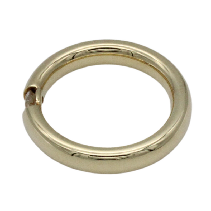 Spannring, Verlobungsring, 585 Gelbgold mit einem 0,25 ct. Brillanten