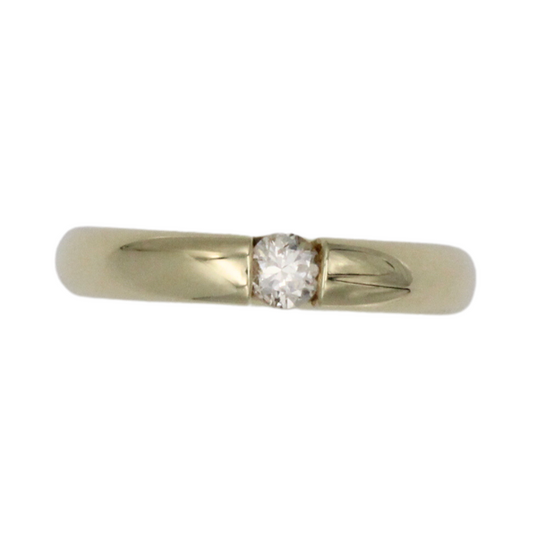 01_Spannring, Verlobungsring, 585 Gelbgold mit einem 0,25 ct. Brillant