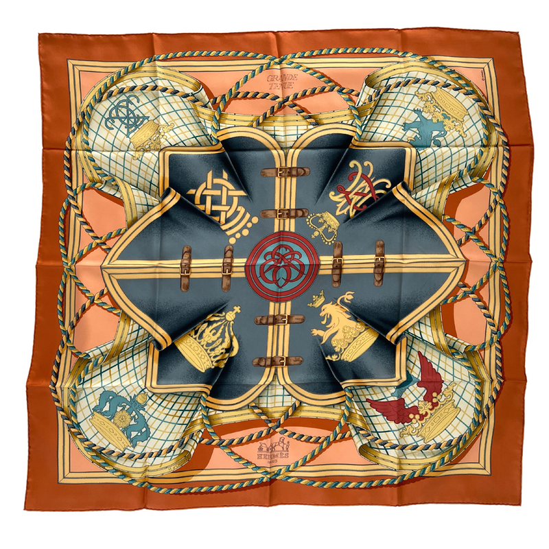 Hermès Seidentuch Carré 90x90 Grande Tenue
