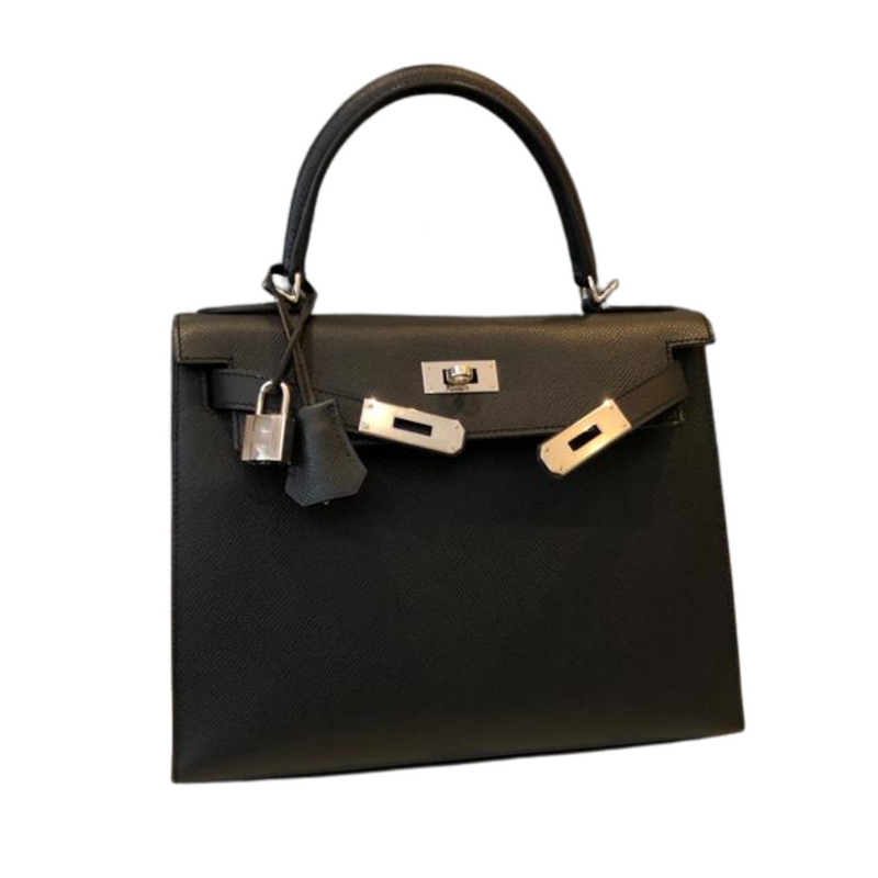 04_Artikel_87_ Hermès Kelly II Selier 28 Veau Epsom /noir, schwarz, wie neu -IHRSCHMUCK