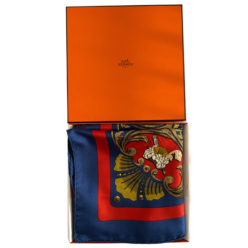 Hermès Seidentuch Carré 90x90 Cheval Turc