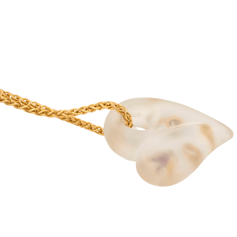 03_IHRSCHMUCK_Artikel_077_Bergkristall Herzanhänger mit 750er Gelbgoldkette 