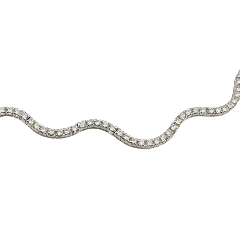 750er Weißgoldcollier mit Brillanten von GIORGIO VISCONTI aus dem Haus RENÉ KERN