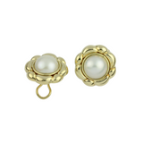 Ohrschmuck aus 750er Gelbgold mit Marbelperlen – PIERO MILANO Markenschmuck