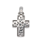 WEMPE Markenschmuck Kreuzanhänger, Kettenanhänger mit blauem Topas und klappbarer Öse