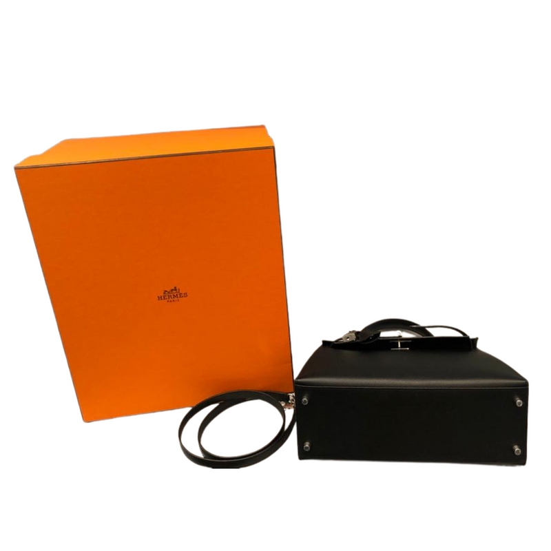 03_Artikel_87_ Hermès Kelly II Selier 28 Veau Epsom /noir, schwarz, wie neu 