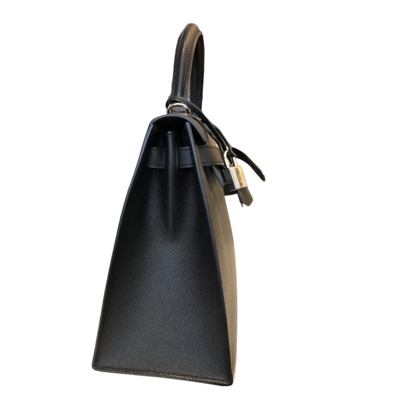 Hermès Kelly II Sellier 28 Veau Epsom /noir, schwarz, wie neu
